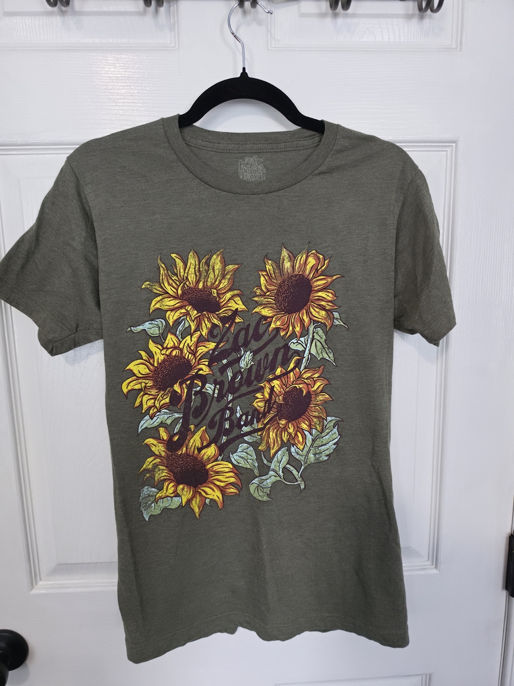 women's Olive Green Sunflower Zac Brown Band